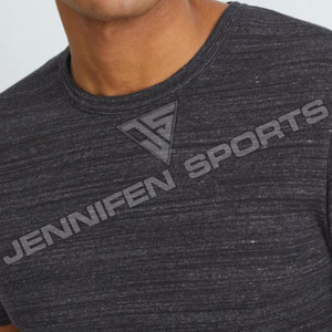 T-shirt pour homme en coton à manches courtes, respirant, séchage rapide, léger, avec motif flocage personnalisé OEM, col texturé - Product Image 5