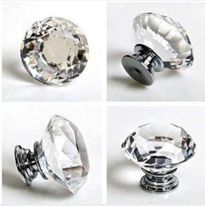 Perillas de cajón de cristal de alta calidad, perillas de cristal con base de latón de diferentes colores para construcciones de hoteles industriales y domésticos - Product Image 4