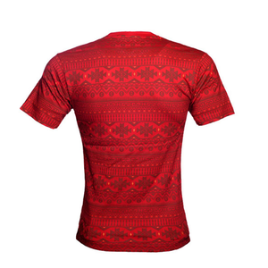 เสื้อยืดซับลิเมชั่นสำหรับโปรโมทแบรนด์ ผ้าโพลีเอสเตอร์คุณภาพสูง เสื้อยืดซับลิเมชั่นแบบกำหนดเอง ผ้าเรียบเนียน ไม่ซีดจาง - Product Image 3