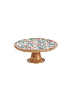 wooden cake <b>stand</b> floral best quality luxury design wedding birthday party antique and modern dessert wholesale made in india - Product Image 1