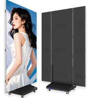 Display LED Pieghevole a Tre Ante, Pannello 1280-1920mm, P2.5 P2 P1.86 P1.53, Superficie GOB, Display Portatile per Chioschi Interni