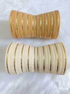 Ensemble de bracelets en résine Jodhpuri faits sur mesure, plaqués, bijoux ethniques indiens pour femmes, mariage, mariée, Chura de haute qualité - Product Image 5