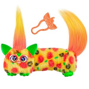 FUR-BY DJ Furblets Pepp-Oh-Roni Mini Juguete de Peluche Electrónico con Divertidos Efectos de Sonido y Música, Habla Furbish - Product Image 1