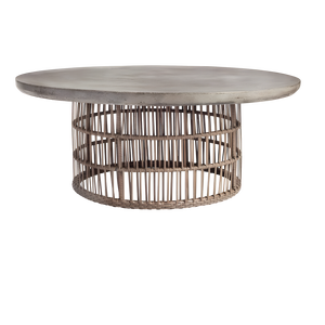 Mesa de centro de hormigón Hot Trend con base de metal o madera Diseño elegante para salas de estar y comedores - Product Image 3