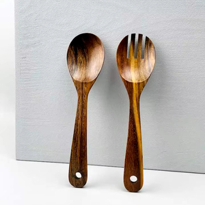 Cuchara de madera personalizada Cubiertos artísticos Espátula para bodas Disponible a precios - Product Image 1