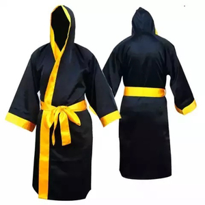 Venta al por mayor de diseño personalizado de corte perfecto, bata de boxeo transpirable, precio bajo, logotipo personalizado, batas de boxeo de alta calidad más vendidas - Product Image 2