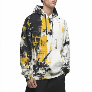 Sudadera con Capucha Oversize Personalizada con Bordado y Estampado Digital, Estilo Casual, Hombros Caídos, para Hombre, Invierno, Streetwear, Forro Polar, Resistente al Viento - Product Image 2