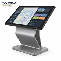 AOOWHAO - Máquina de Consultas con Pantalla Táctil Horizontal de 21.5-65 Pulgadas, Quiosco de Información de Autoservicio Todo en Uno para Hospitales y Lobbies de Bancos