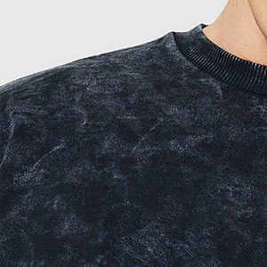 เสื้อสเวตเตอร์สำหรับผู้ชายเสื้อ2025แบบมีกรดเสื้อสเวตเชิ้ตคอกลมออกแบบได้ตามต้องการ100% ใหม่ - Product Image 4