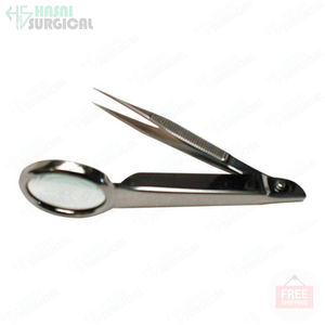 Pince à épiler grossissante de haute qualité Outil de précision pour les sourcils et l'artisanat avec lentille - Product Image 5