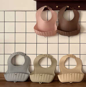 ผ้ากันเปื้อนซิลิโคนแพลตตินัมไม่มีสาร BPA สำหรับเด็กหัดเดิน - Product Image 6