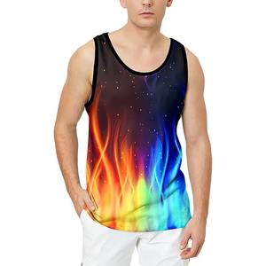 Logo personnalisé sublimation débardeur pour hommes gilet de gymnastique professionnel pour la musculation toile décontracté pour l'été activités de plein air - Product Image 1