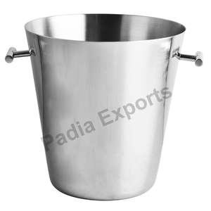 REGULAR <b>ICE</b> <b>BUCKET</b> Sleek & Durable Bar Essential for Home & Parties <b>Ice</b> Holder Classic Metal <b>Ice</b> <b>Bucket</b> - Product Image 1