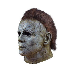 Masque complet Michael Myers Halloween 2018 en feutre de soie effrayant, accessoire de fête léger, logo personnalisé pour les fêtes de mascarade de Noël - Product Image 2