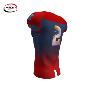 Uniforme de Fútbol Americano Personalizado de Primera Calidad, Conjunto de Camiseta y Pantalones Cortos, Talla Grande, 100% Poliéster de Secado Rápido - Product Image 5