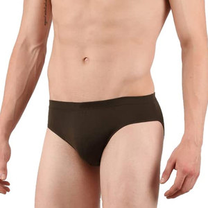 Venta al por mayor de calzoncillos de tiro bajo personalizados para hombres calzoncillos cintura elástica transpirable Color sólido tejido de punto etiqueta privada con logotipo 2026 - Product Image 2