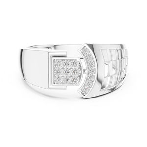 แหวนทองคำขาว 14K ชุบทองคำเหลือง ประดับเพชรทรงกลมเพาะเลี้ยง 0.17 กะรัต สไตล์วินเทจ รับรองโดย IGI เหมาะสำหรับใส่ทำงานสำหรับผู้หญิง |   เพชรที่เพิ่งเพาะเลี้ยง - Product Image 2