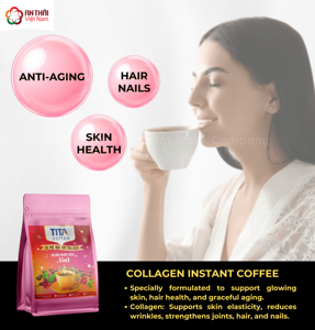 Vente chaude 4in1 café instantané au collagène pour les femmes beauté minceur peau blanchissant Anti-âge bien-être café instantané - Product Image 3