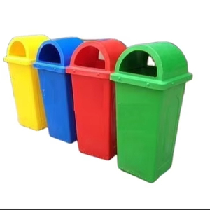 2025 cubo de basura de plástico de buena calidad para parques al aire libre cubo de basura de Metal inteligente cubo de basura de reciclaje con tecnología de cubo de basura - Product Image 1