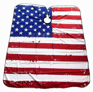 Waterproof USA Flag <b>Barber</b> <b>Cape</b> Made of Polyester - Product Image 1