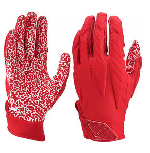 Gants de football américain de haute qualité en polyester doux, respirants, antidérapants, confortables, faciles à porter, lavables, personnalisables, sans silicone - Product Image 3