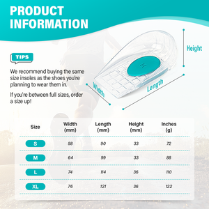 Bantalan Gel silikon penyerap guncangan, lembut cangkir hak tugas berat dukungan pereda nyeri tumit untuk penyakit Sevens Plantar Fasciitis - Product Image 6