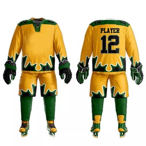 Premium Quality 100% Polyester Ice Hockey Jersey & Uniform with Heat-Transfer Printed Custom Logo for Children Sizes - Product Image 5