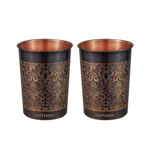 Gobelets isothermes de luxe en cuivre antique écologiques de 250 ml, personnalisables, avec couvercles, isolation thermique, anti-fuite, pour l'eau potable – Forte demande - Product Image 1