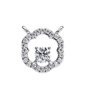 ได้รับการรับรองจาก IGI 14K จี้เพชรตัดทองแลป VVS D E เครื่องประดับกุหลาบสีเหลืองและสีขาวทองจัดหาจำนวนมาก - Product Image 6