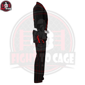 Kimono de Jiu-Jitsu Brésilien de Qualité Supérieure, Extensible, Respirant, Léger, pour Entraînement, Sparring et Compétition, Unisexe, en Polyester et Coton - Product Image 3