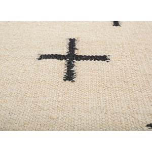 พรมปูพื้นลายเรขาคณิต Nomadic Threads รุ่น Adhm-07 สีงาช้าง ทำจากปอกระเจา ทอแบบแบน รูปทรงสี่เหลี่ยมผืนผ้า เหมาะสำหรับทางเดิน ห้องโถง ทางเข้าบ้าน และข้างเตียง - Product Image 3