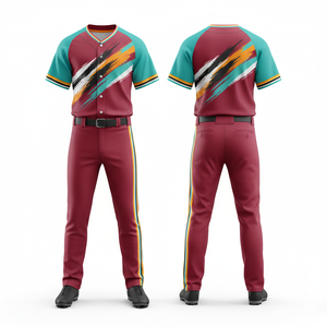 Vente en gros 2026 Uniforme de baseball Dernier style Maillot et pantalon en maille léger à séchage rapide par sublimation - Product Image 2