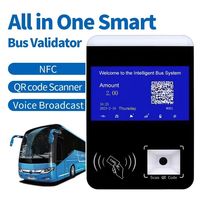 Lecteur de cartes de paiement pour transports publics H158, terminal de paiement NFC avec lecteur de code QR, système AFC, validateur de bus
