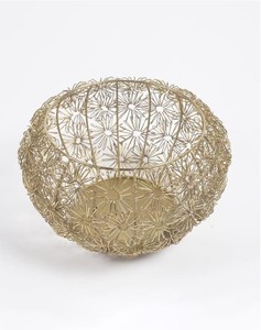 Corbeille à fruits ronde en fil de fer de luxe nouveau design avec base en bois paniers de rangement pour ustensiles de cuisine fabricant en gros en Inde - Product Image 4