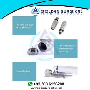 Laringoscopio Médico Veterinario Fibra Flexible Luz óptica Laringoscopio de metal Reutilizable Recto o doblado - Product Image 4