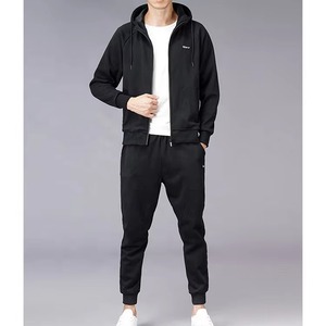 Gran oferta, chándal de algodón ajustado personalizado para hombre, 100% de algodón liso de talla grande, chándales transpirables y cómodos para hombre para adultos - Product Image 6