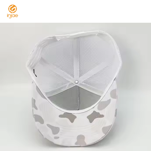 หมวกตกปลาผ้าคอตตอน/โพลีเอสเตอร์มีโครงสร้างแบบกดความร้อนต่ำ5แผงลายพรางออกแบบได้ตามต้องการ - Product Image 6
