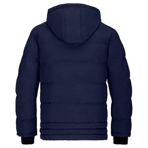 <b>Men's</b> Casual Winter <b>Coat</b> High Street Style Lightweight Puffer Jacket Detachable <b>Hood</b> Water-Resistant Woolen Fabric OEM Service - Product Image 3