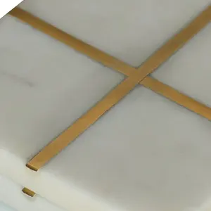 handmade stone coasters elegant marble tea coaster set unique 5mm thick premium <b>table</b> <b>mat</b> - Product Image 3