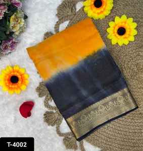 Collections de saris ethniques indiens à la mode pour les festivals et les mariages Saree en soie Simar exclusif avec saree à bordure Zari Design - Product Image 6