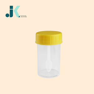 Vietnam Factory's Top-Rated <b>Tamper</b>-Evident PS Labware Specimen Container 55ml with Spoon Clear Best Price High Quality M0357 - Product Image 3