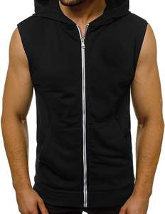 Chaqueta con capucha personalizada de alta calidad unisex para hombre Sudadera con capucha en blanco con cremallera completa y cremallera para hombre - Product Image 5