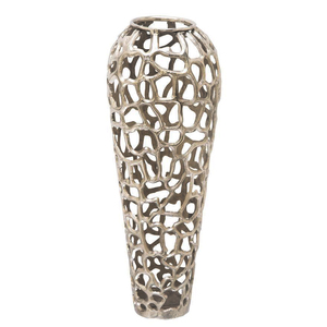 Florero niquelado de aluminio de alta calidad para decoración de piso de boda y jarrón decorativo de mesa para flor - Product Image 5