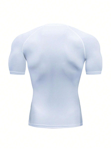 Befine Apparel Men Gym Wear Camiseta de entrenamiento atlético de secado rápido de manga corta 92% Poliéster 8% Spandex Camisas de compresión transpirables - Product Image 2