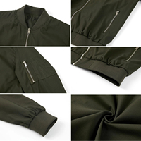 Jaket Bomber Soft Shell Ringan Musim Gugur Kasual terlaris dengan ritsleting