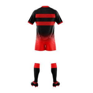 Conjunto de uniforme de rugby de sublimación transpirable de poliéster 100% de alta calidad Ropa de fútbol Premium - Product Image 2
