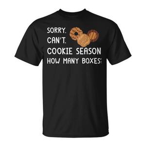 T-shirt unisex a maniche corte girocollo con stampa digitale, abbigliamento promozionale, design Cookie Season - Product Image 1