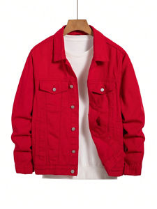 Distress Stylish <b>Denim</b> <b>Jackets</b> for Men With Full Customization <b>Custom</b> Sport Style Men's Jeans <b>Jacket</b> for Outdoor Wear - Product Image 3