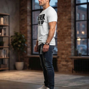 T-shirt pour homme de haute qualité, 100% coton, coupe classique, respirant, écologique, vêtements streetwear tendance, prix de gros - Product Image 5