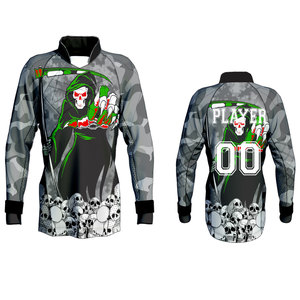 Compra Jersey de Paintball de calidad superior con paneles de malla elástica de 4 vías de tejido de poliéster y elastano con cierre - Product Image 3
